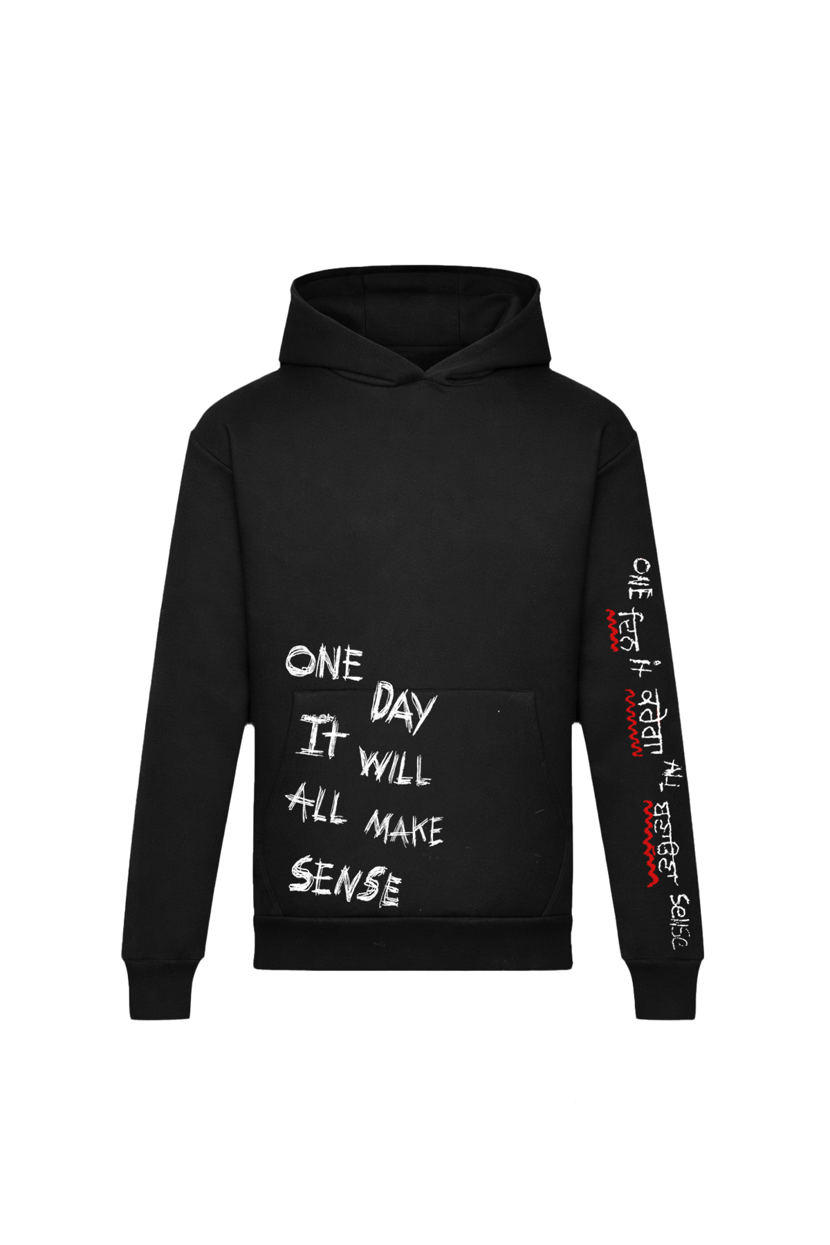 One Day It Will All Make Sense Black Heavyweight Hoodie