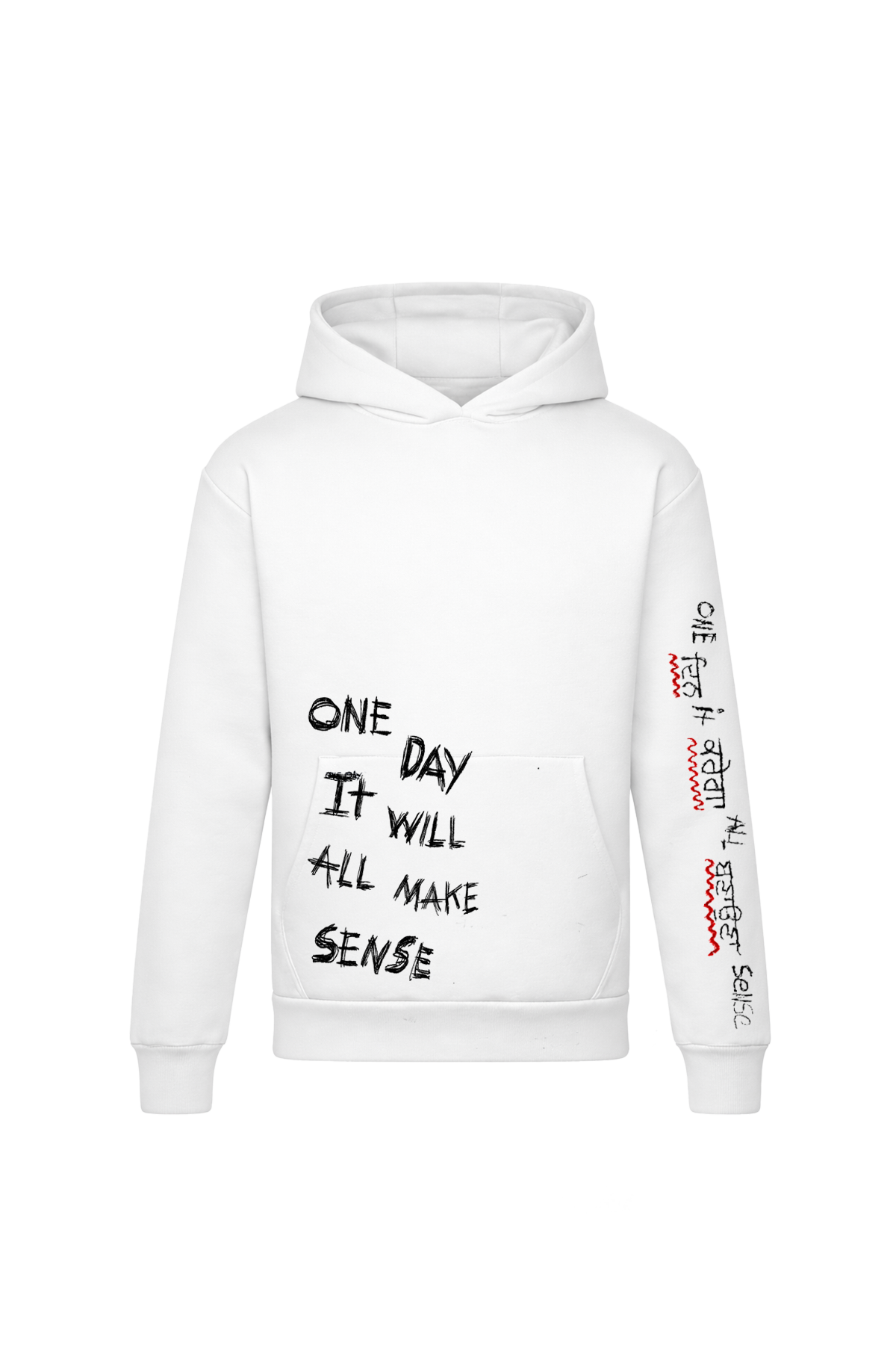 One Day It Will All Make Sense White Heavyweight Hoodie